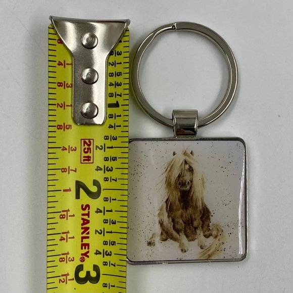 The Country Set Horse ‘Gloria’ Key Ring by Wrendale Designs 3” Nice Weight - Picture 3 of 6